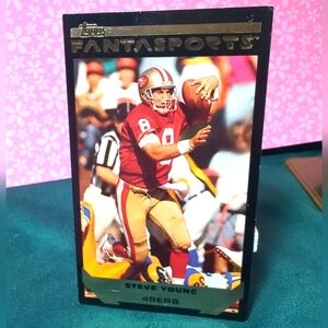 🏈 1993 Topps FantaSports STEVE YOUNG San Francisco 49ers RARE Card